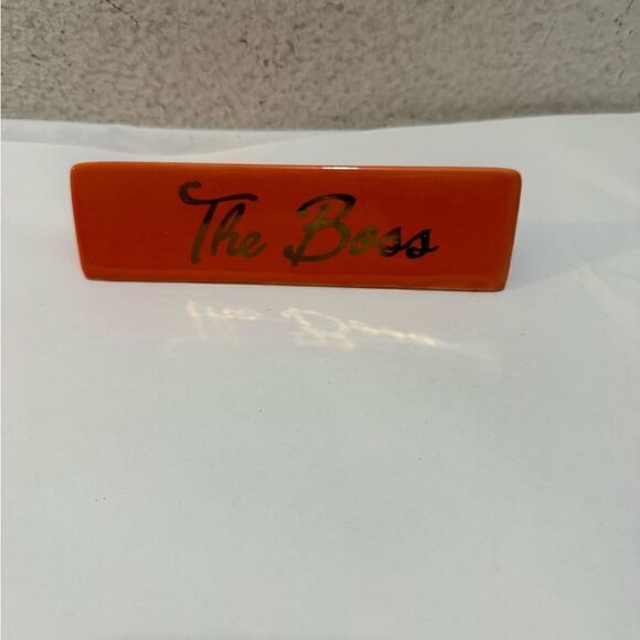 Ashland Office Desk Plaque Sign Paper Weight THE BOSS KILLIN IT - Picture 1 of 7